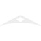 Ekena Millwork Pitch Turner Architectural Grade PVC Gable Pediment, 60"W x 15"H x 1"P (6/12) GPP060X015X100TUR - alternate 5